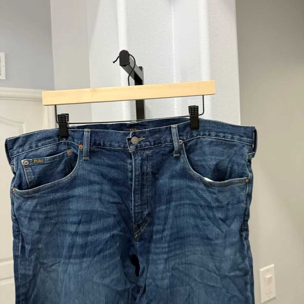 Polo Ralph Lauren The Hampton Relaxed Straight 38x30 Medium Dark Wash Men’s - Picture 3 of 12